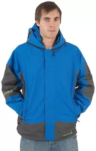 Waterproof Jacket Coat Location Blue Grey Goggle Rain Hooded 14-16YRS JKT Youth - Picture 1 of 20