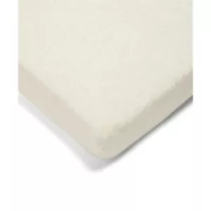 Mamas & Papas Cotton Essentials Cotbed Fitted Sheet Oatmeal Marl 100% Cotton - Picture 1 of 3