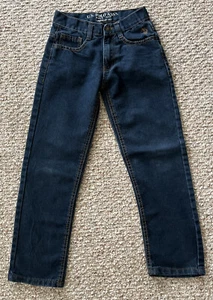 US Polo Assn. Boys Navy Blue Straight Jeans Size 8 - Picture 1 of 12