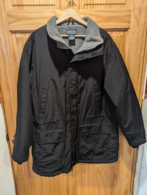 Land's End Men's Coat XL Black Very Nice! Foto 1 de 4