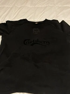 Liverpool FC Carlsberg Black Casual Jersey Men's XL Official Liverpool Product - Picture 1 of 9
