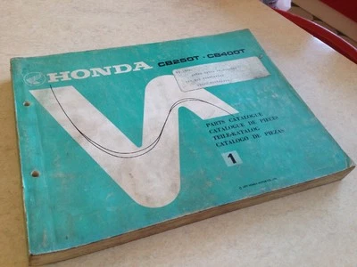 Honda Piezas List CB250T CB400T CB 250 400T Cbt Edición 1 1977 - Imagen 1 de 4