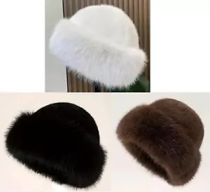 Cappello berretto donna donna invernale maglia regalo pelliccia sintetica cosacco russo - Foto 1 di 6