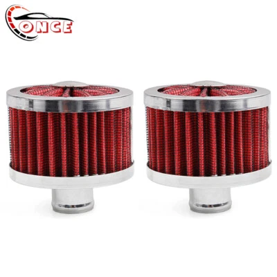 2PCS Extra Flow 1" to 1-1/4" Push In Valve Cover Baffle Breather Vent Filters - Image 1 of 4