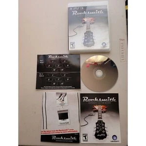 PS3 Rocksmith Gioco Chitarra Autentico Ottime Condizioni! con manuale e adesivi - Foto 1 di 5