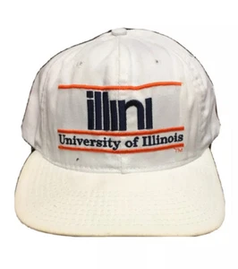 Vintage 90s University of Illinois Fighting Illini Hat The Game Snapback NCAA - Picture 1 of 9