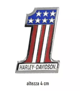 8008925 Harley Davidson Originale Pin Spilletta Spilla #1 bandiera americana - Foto 1 di 1