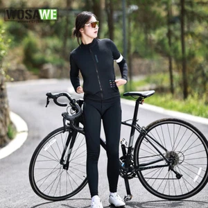 WOSAWE Womens Winter Mountain Cycling Suit Fleece Warm Breathable Jacket Trouser - Picture 1 of 19