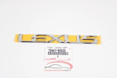 Genuine Lexus GX 470 LX 470 LX 570 98-11 Rear Back Door Nameplate 7544160520 OEM - Image 1 of 2