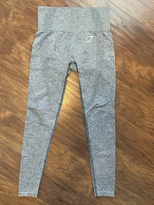 Leggings sin costuras Gymshark Vital para mujer gris ahumado azul jaspeado cintura elástica - Imagen 1 de 8