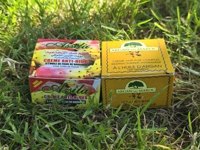 Moroccan argan oil cream + prickly pear cream natural organic antiaging,acne - Image 1 of 4