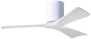 42" Matthews Fan Irene-3H Gloss White Hugger Ceiling Fan with Remote - Picture 1 of 1