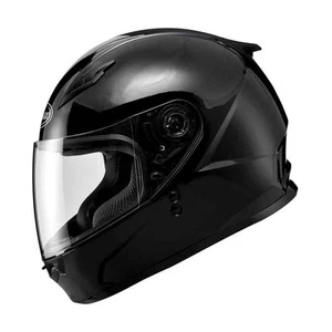 GMAX FF49 Solid Mens Motorcycle Helmets - Gloss Black - Small - Picture 1 of 1