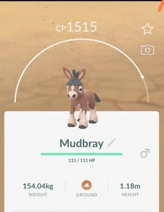 Pokémon Go | Mudbray |Same Day Fast Trade 20K Stardust Only  - Picture 1 of 2