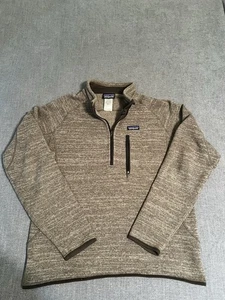 Suéter Patagonia Better Para Hombre Grande 1/2 Cremallera Bolsillo en el Pecho Marrón Senderismo Aire Libre - Imagen 1 de 8