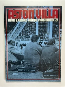 Aston Villa v Huddersfield Town; 19th August 1972 - Picture 1 of 3