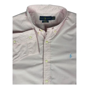 Polo Ralph Lauren Classic Fit Performance Hemd Button Down Pink Herren 2XL Pony - Bild 1 von 10