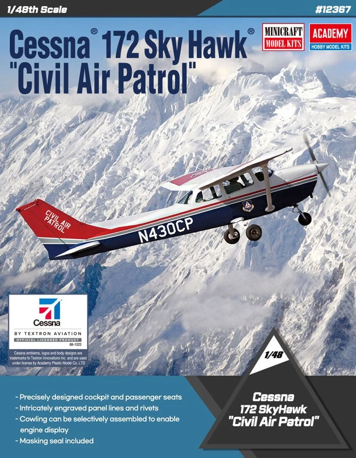 Academy 1/48 Cessna 172 Skyhawk ''Civil Air Patrol'' - Image 1 of 1