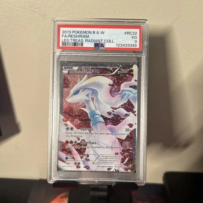 Reshiram (Full Art) RC22/RC25 Legendary Treasures: Radiant Collection PSA 3  - Image 1 of 2