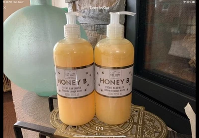 2- THE SCOTTISH FINE SOAPS~HONEY B~CREME HANDWASH 17.5 OZ PUMP  NEW - Image 1 of 3