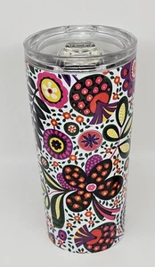 Colorful Floral Print Insulated 14oz Tumbler with Slide Lid - Picture 1 of 6