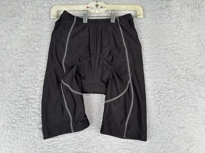 Pantalones Cortos de Ciclismo Mujer Medianos Negros Acolchados Poliéster Mezcla Spandex Compresión Foto 1 de 4