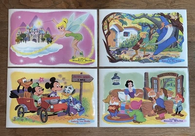 Juego De Colección De 4 Manteles Individuales Disney RCA Victor 1960: Tinker Bell Ludwig Blancanieves Foto 1 de 4