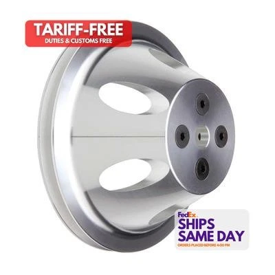 Trans-Dapt 9478, One Fits Sin gle Upper SWP Pulley Machined Aluminum Performance - Image 1 of 4