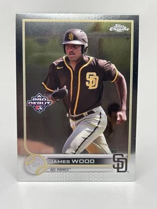 2022 Topps Chrome Pro Debut #PDC132 James Wood RC Rookie Padres NM - Picture 1 of 2