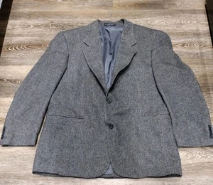Ruffini Jacket 44R Gray Donegal Tweed Marled Herringbone Camel Wool Italy - Picture 1 of 13