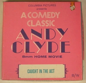 ANDY CLYDE CAUGHT IN THE ACT COLUMBIA PICTURES 8MM MOVIE - Imagen 1 de 3