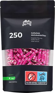 KAiLAR 20560 250 Pink Zellulosefilter Slim (5,9 mm) mit veganer Aktivkohle - Bild 1 von 1