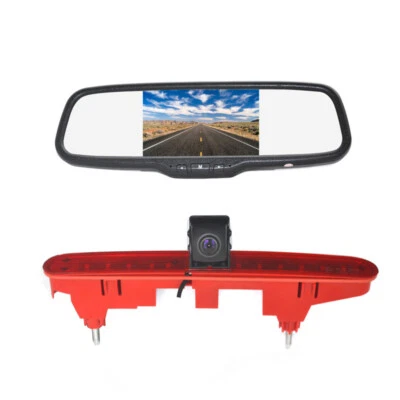 Reverse Camera & Rear View Mirror Monitor for Citroen Berlingo Peugeot Partner - Image 1 of 4