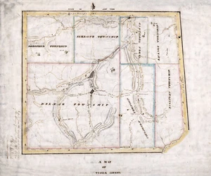 1817 Karte von Tioga County Pennsylvania - Bild 1 von 4
