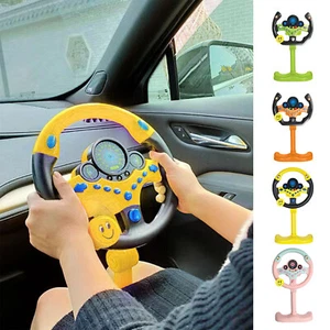 Kids Steering Wheel Toy Simulated Driving Toy with Light Toddler Music Sound Toy - Picture 1 of 16