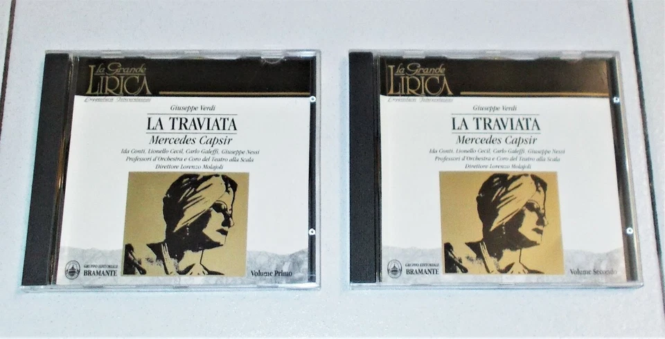 2 Cd Verdi LA TRAVIATA Mercedes Capsir Lorenzo Molajoli LA GRANDE LIRICA 1994 - Immagine 1 di 1