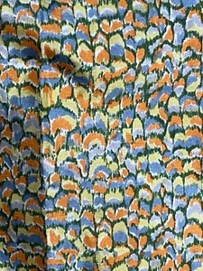 Glentex Scarf 23" Square Vintage Yellow Multi Colorful Nylon Japan Womens - Picture 1 of 6