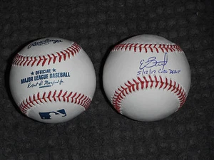 CHICAGO CUBS EDDIE BUTLER SIGNED ROML BASEBALL 5/12/17 CUBS DEBUT DATE - Picture 1 of 1