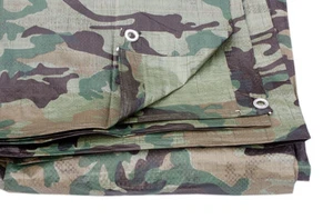 5 X Tarpaulin Waterproof Sheets Camo Camouflage 6 Ft X 8 Ft 1.8M X 2.4M - NEW On - Picture 1 of 1