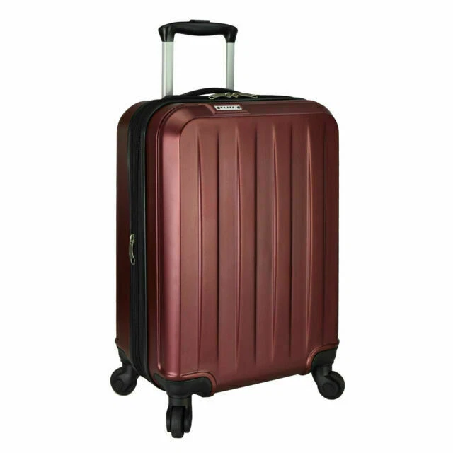Travelers Choice Elite Dori Expandable Carry-On Spinner Luggage, Color-Burgundy EL06051R