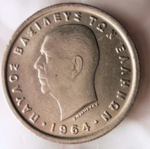 1964 GREECE 50 LEPTA - AU Condition - FREE SHIPPING - Greece Bin #1 - Picture 1 of 2