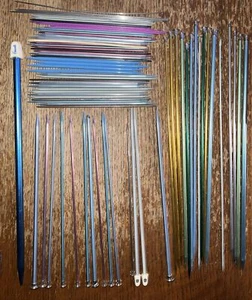 Lote De Colección De Agujas De Tejer Metal - Surtido De 76 Grants, Bates, Boye - Imagen 1 de 5