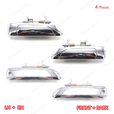 Juego de 4 manijas de puerta exterior cromadas para Honda Civic Dimension 2001-2005 Foto 1 de 4