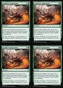 MTG - 4x EXPLOSIVE VEGETATION - Dragons of Tarkir (U) - Picture 1 of 1