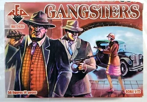 Gangsters Box Set NUOVO Scatola Rossa 20mm Scala 1/72 48 Miniature 036 - Foto 1 di 2
