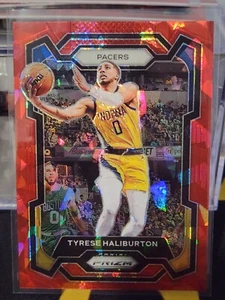 2023-24 Panini Prizm #102 Tyrese Haliburton Cracked RED ICE Indiana Pacers - Picture 1 of 2