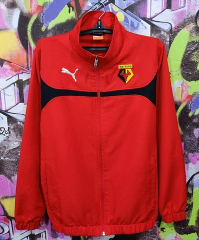 Watford FC The Hornets Football Soccer Longsleeve Jacket Top Puma Mens size M Cover