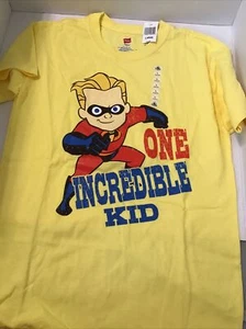 Disney Parks Pixar Incredibles "One Incredible Kid" T-Shirt Jugend Jungen LG Neu mit Etikett - Bild 1 von 4