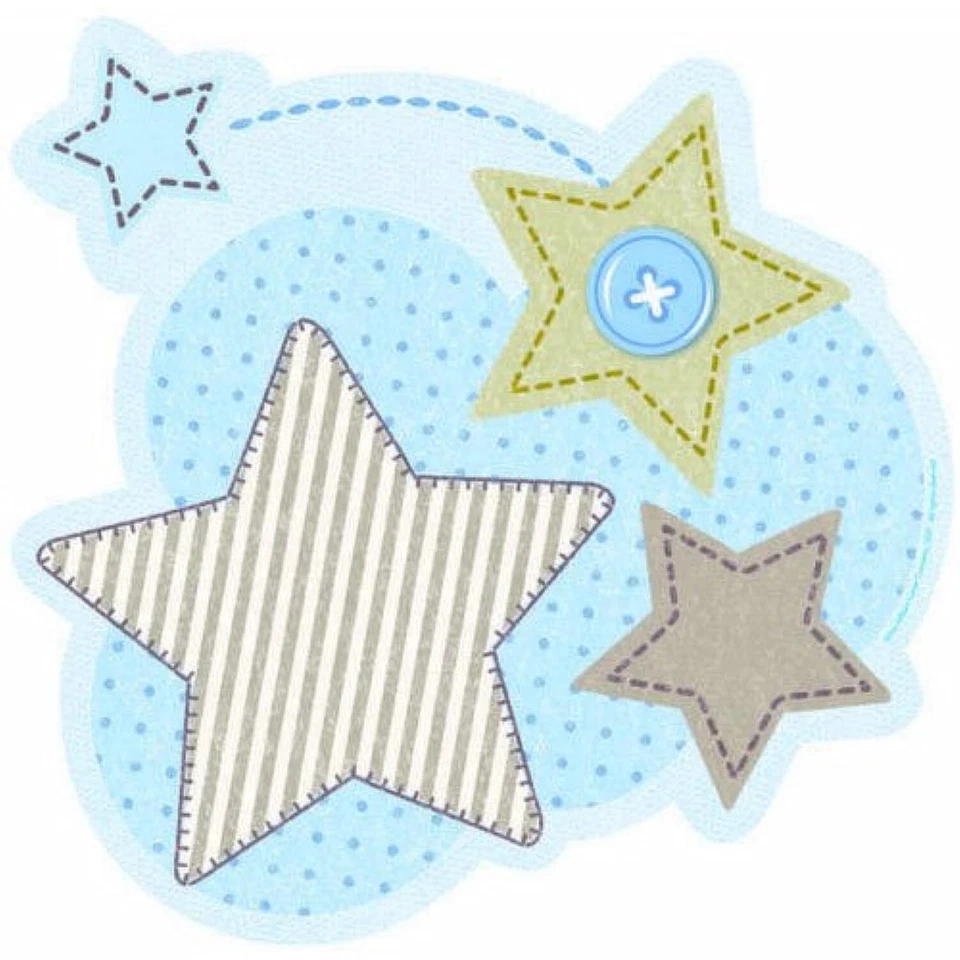 Carter's Baby Boy Little Train Azul Baby Shower Fiesta Decoración de Pared Recortes Foto 1 de 1