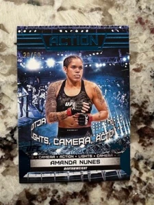 2024 TOPPS UFC KNOCKOUT ACTION BLUE PARALLEL CARD 20/50AMANDA NUNES #ACT-17 - Picture 1 of 1